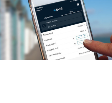Download the South Western Railway App - plan journeys, book tickets access the onboard infotainment system