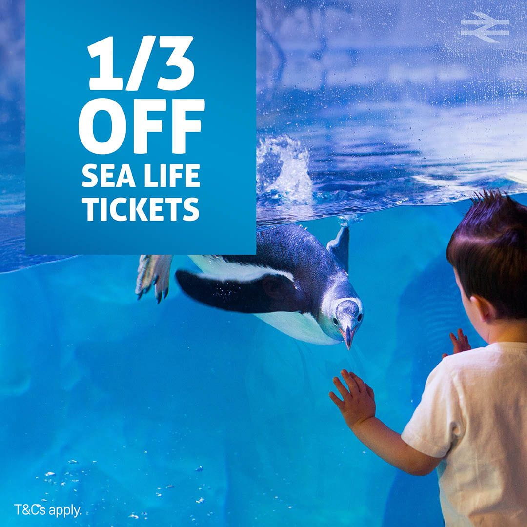 1/3 third off tickets to Sea Life with SWR Rewards
