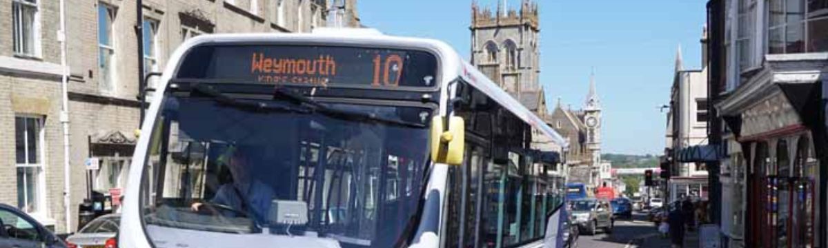 Local bus in Weymouth Dorset