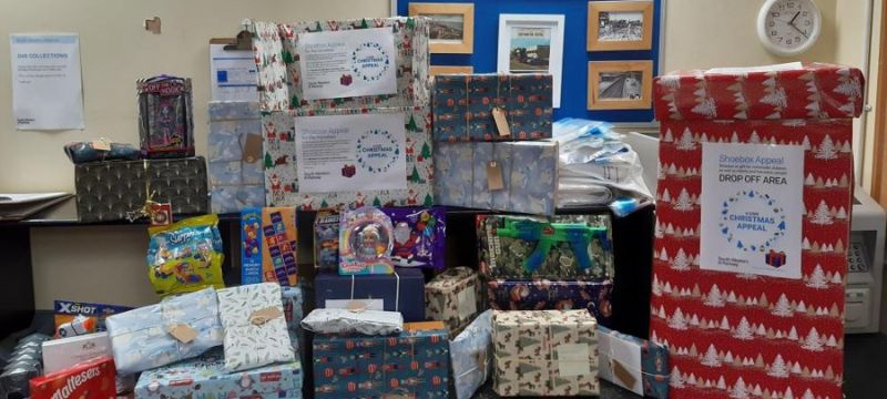 South Western Railway Christmas shoebox appeal