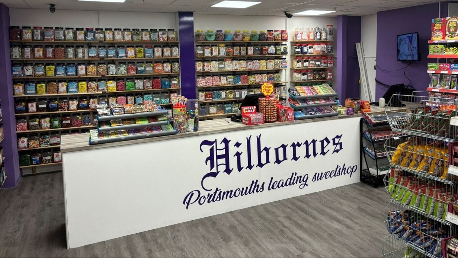 Just a short walk from Portsmouth & Southsea station, Hilbornes Sweets features over 350 jars of delectable treats