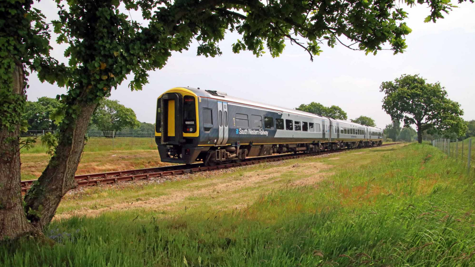 SWR train in countryside