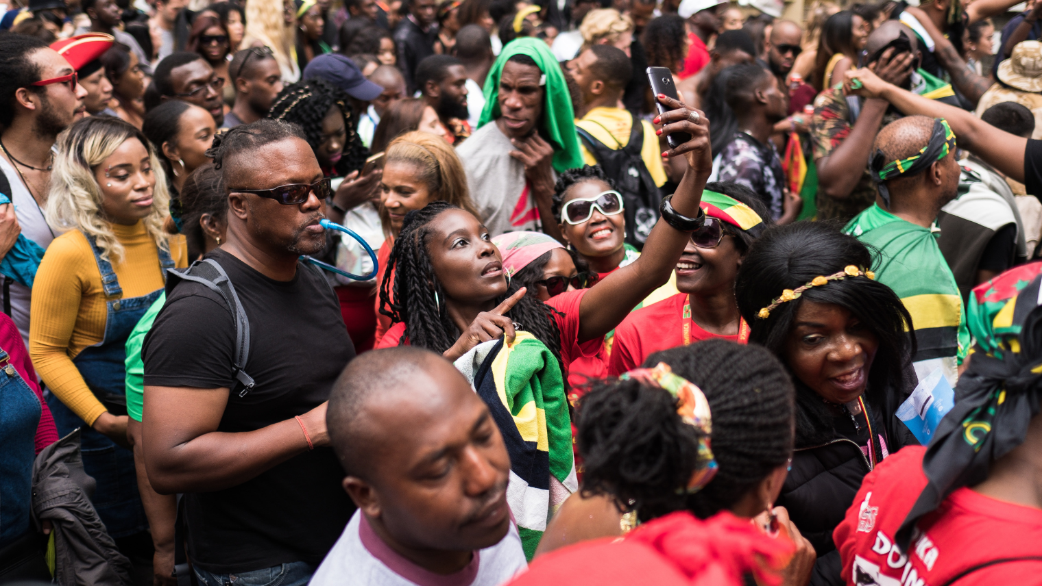 Image of a crowd at Notting Hill Carnival 