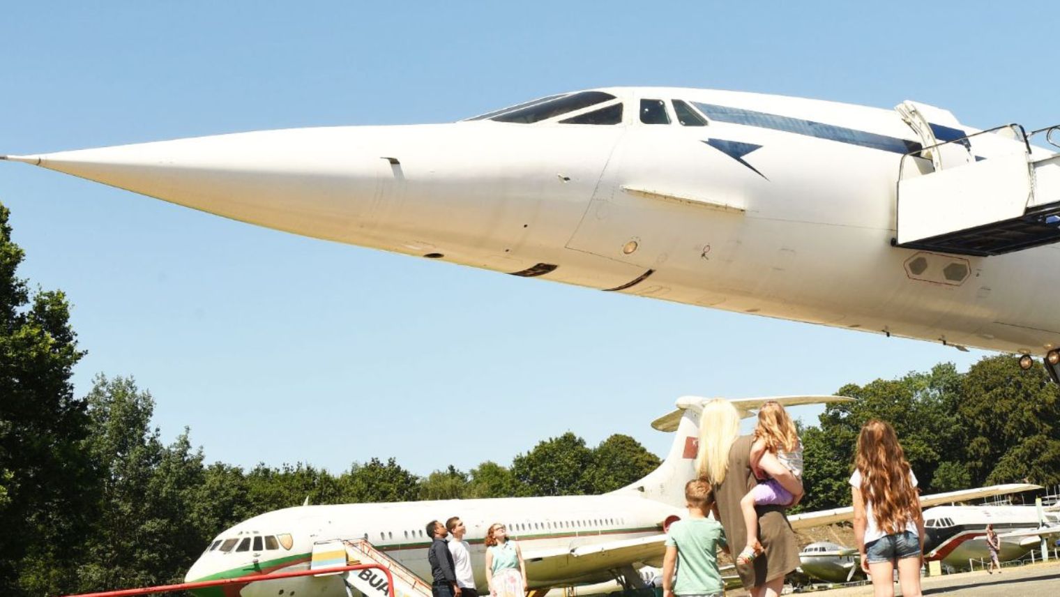 Visit Brooklands Museum and go on board a Concorde airplane