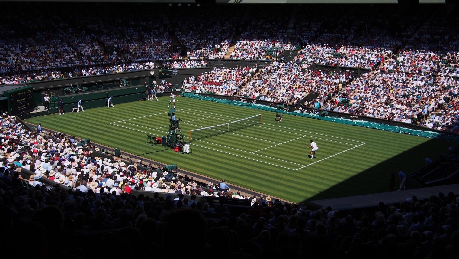 A Wimbledon tennis match