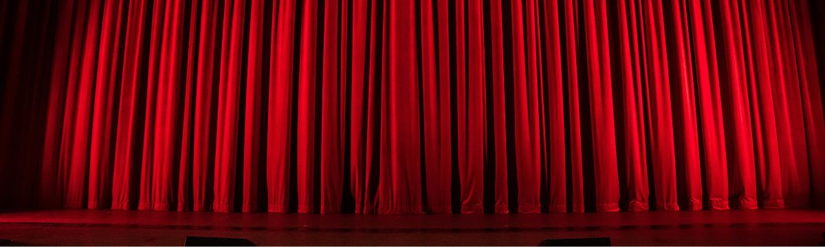 Red theatre curtain