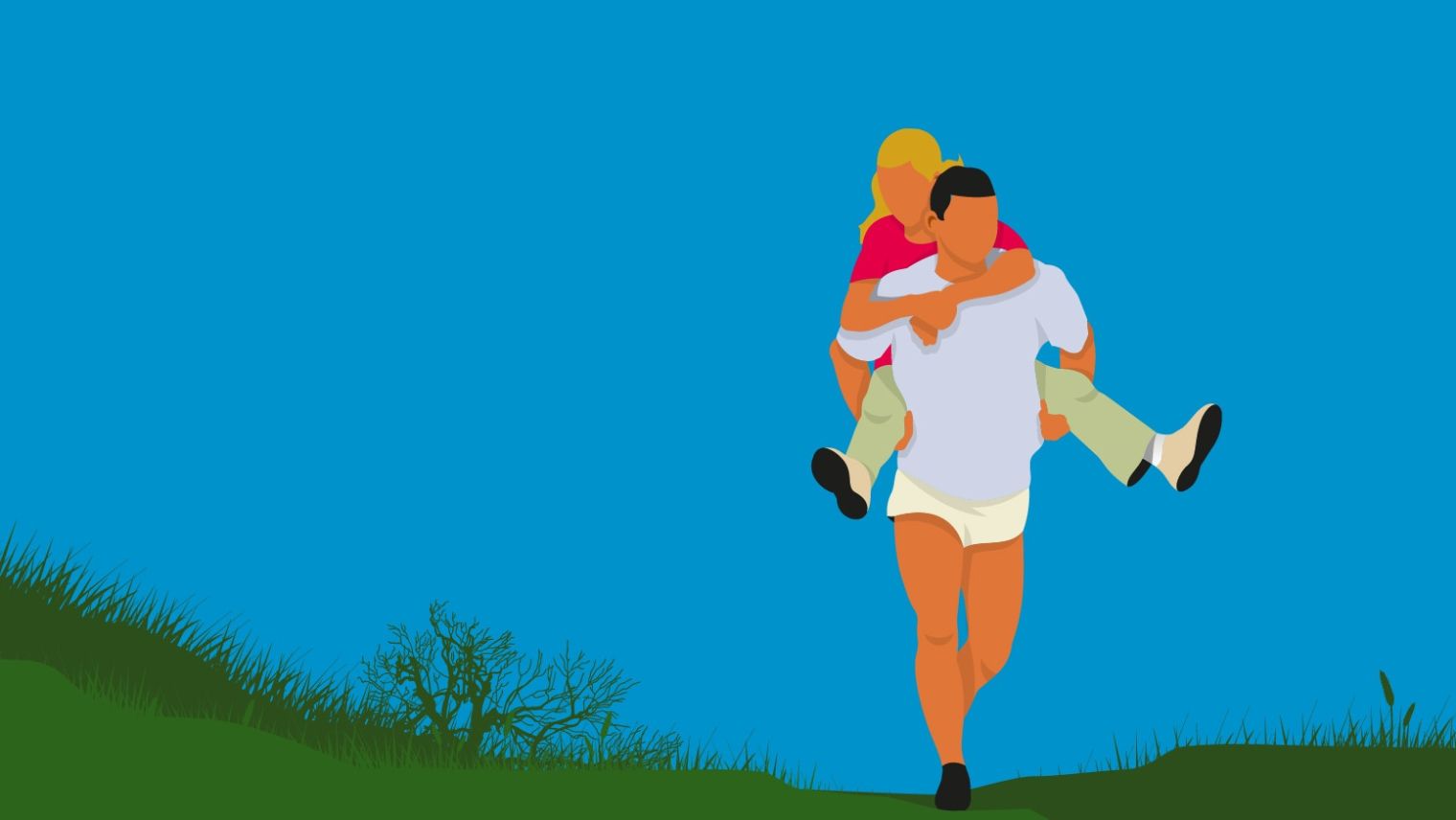 Wife carrying animation