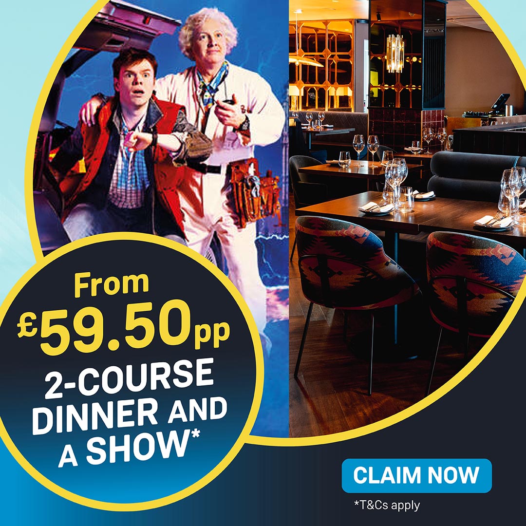 2 course dinner and show offer