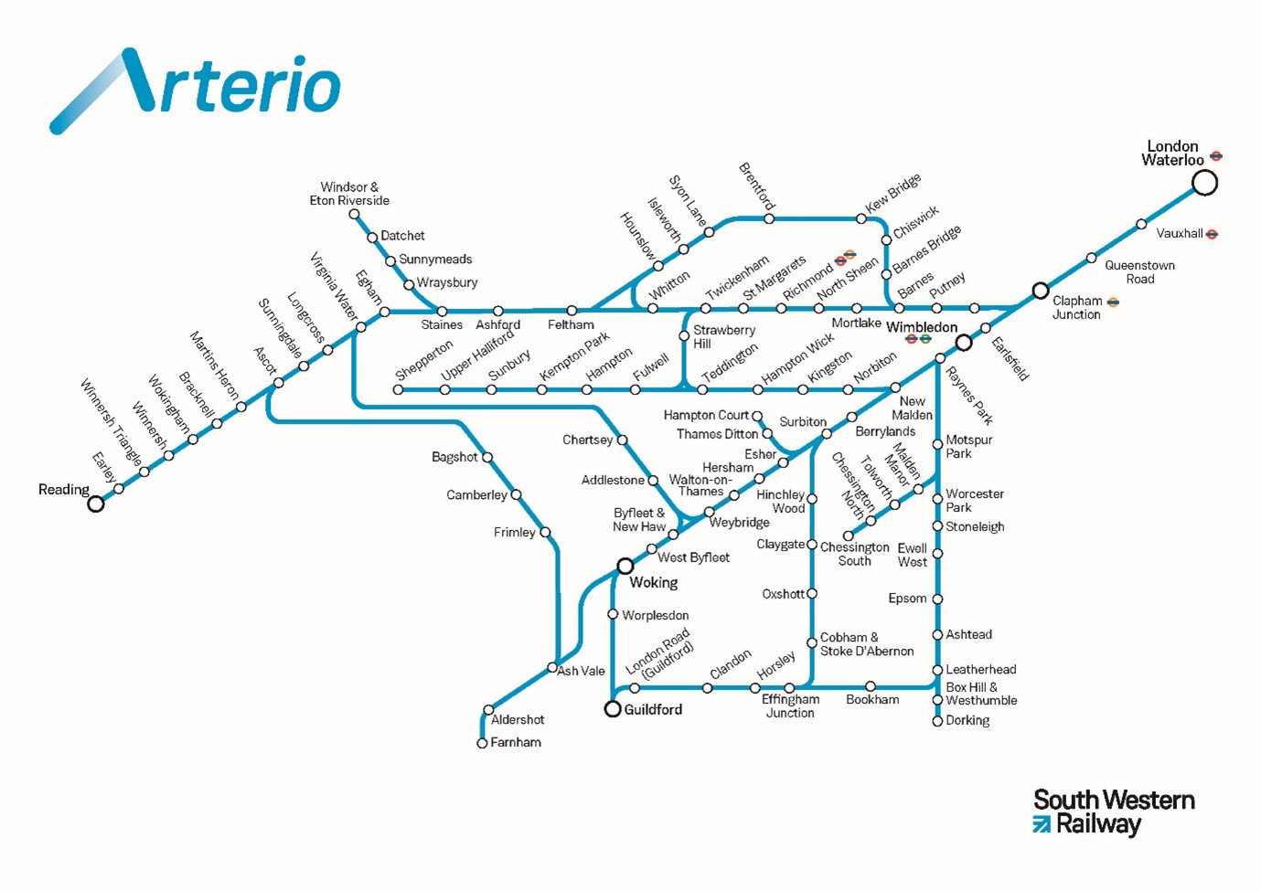 The new Arterio trains - where will they run on the South Western Railway network