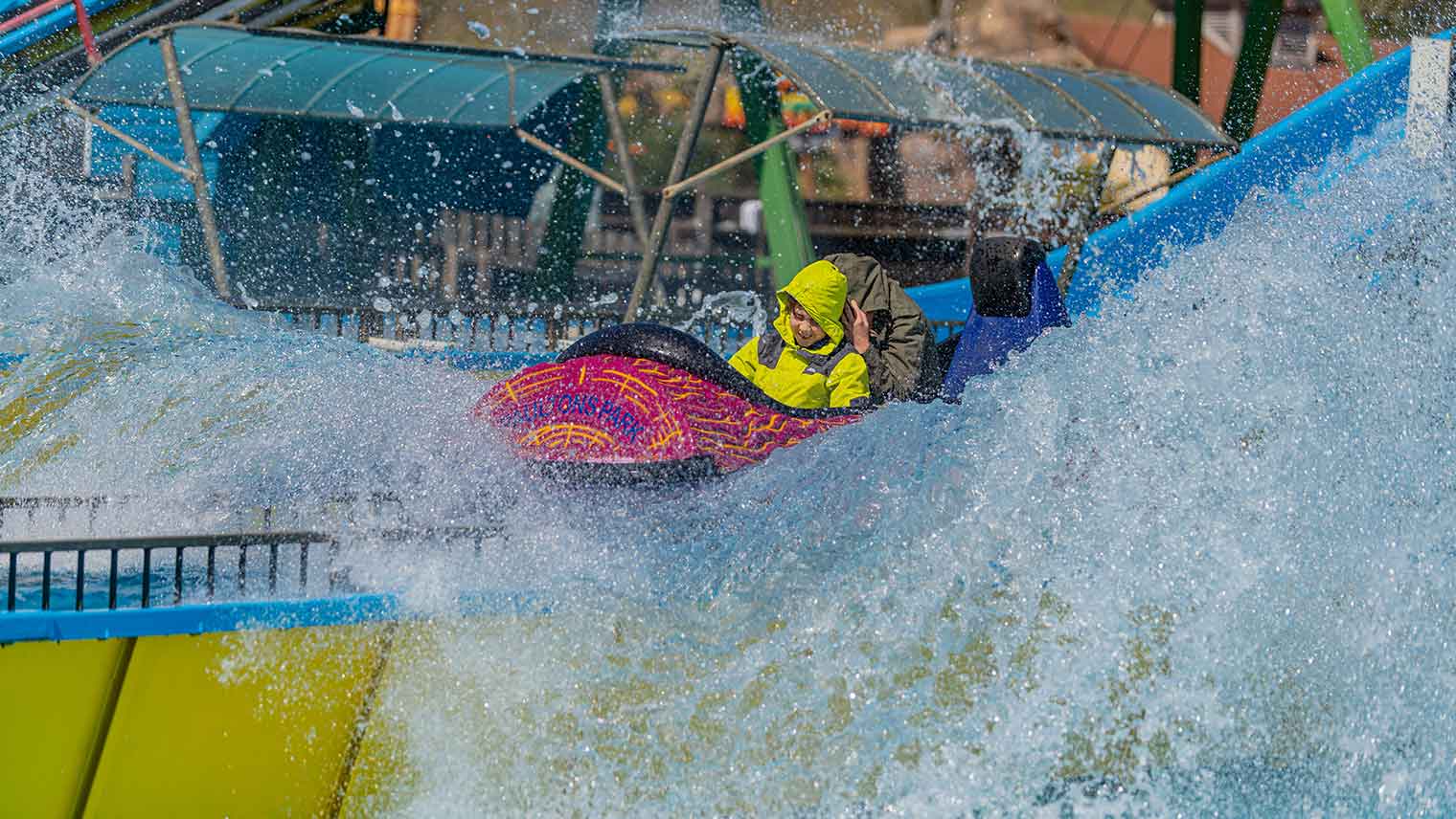 Raging River Ride Log Flume at Paultons Park